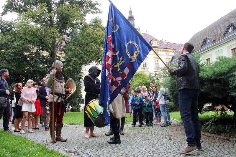 Pietní průvod k připomínce vraždy krále Václava III. v Olomouci, 4. srpna 2021