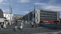 Nové vizualizace přestavby zimního stadionu v Olomouci na Městskou halu