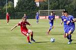 Béčko Sigmy (v modrém) porazilo Uničov 4:0. Ilustrační foto