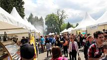 Stovky lidí zaplnily v sobotu Smetanovy sady Výstaviště Flora Olomouc. Přilákal je tam už druhý ročník dobrého jídla a pití Garden Food Festival.