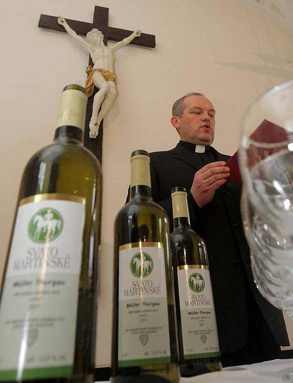 Požehnání svatomartinského vína v Arcibiskupském paláci