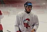 Hokejisté HC Olomouc poprvé před sezonou 2023/24 vyjeli na led v plecharéně. Jakub Navrátil