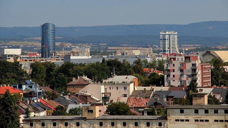 Výhled ze střechy Hotelového domu Olomouc, 11. 9. 2021