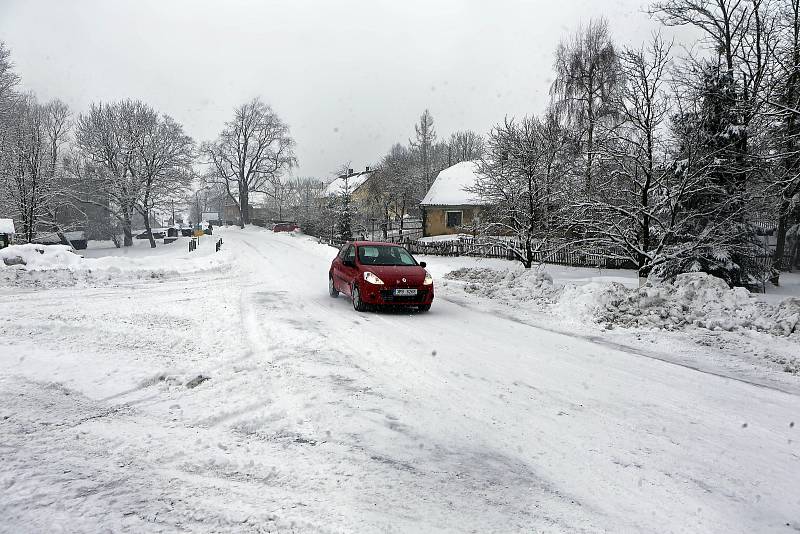 Sněhová nadílka 28. 1. 2019 - Hraničné Petrovice