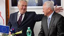 Návštěva prezidenta Miloše Zemana ve firmě ABO