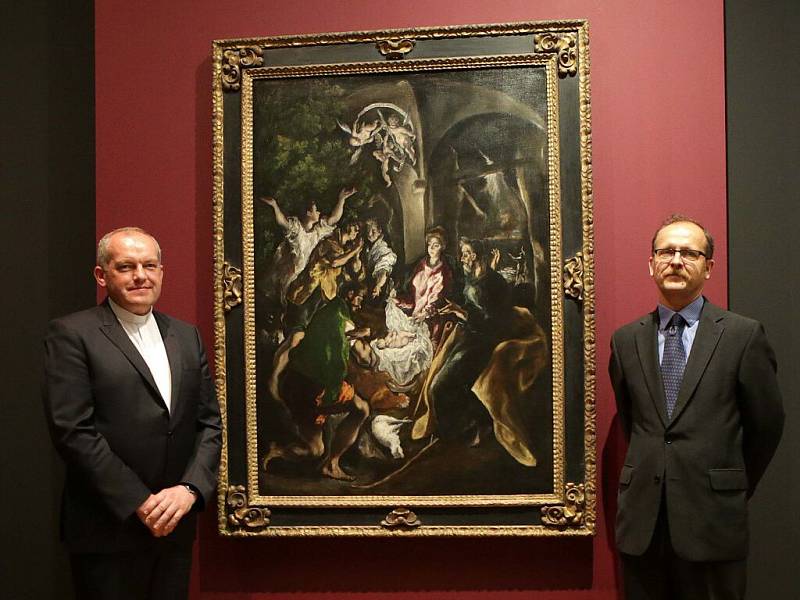 El Greco – Klanění pastýřů (asi 1605–10), zapůjčeno do Olomouce z Metropolitního muzea v New Yorku