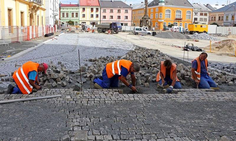 Rekonstrukce náměstí Přemysla Otakara v Litovli