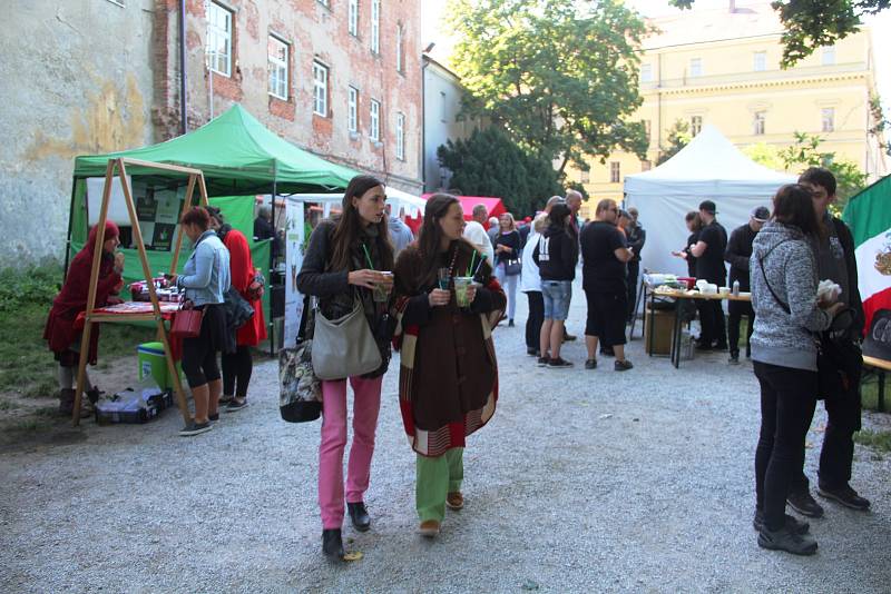 Festival plný netradičních pokrmů Extreme food festival v areálu Letního kina v Olomouci.