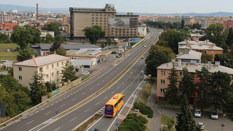 Výhled ze střechy Hotelového domu Olomouc, 11. 9. 2021