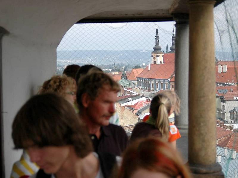 Na věži olomoucké radnice