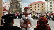 Hanácká svatba na Horním náměstí v Olomouci