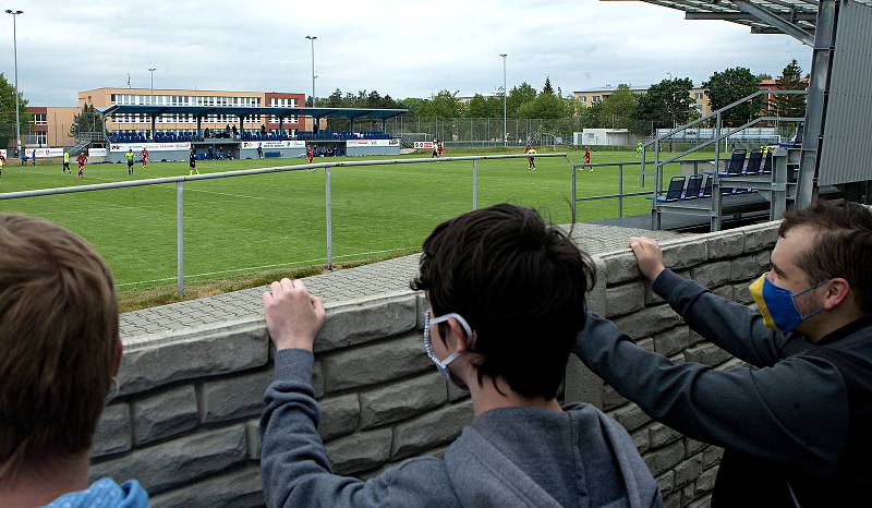 Fotbal za plotem.Přípravné utkání SK Prostějov - SK Sigma Olomouc.