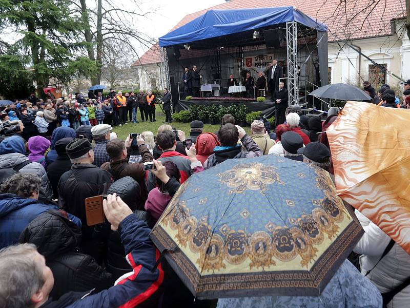 Návštěva prezidenta Zemana v Konici