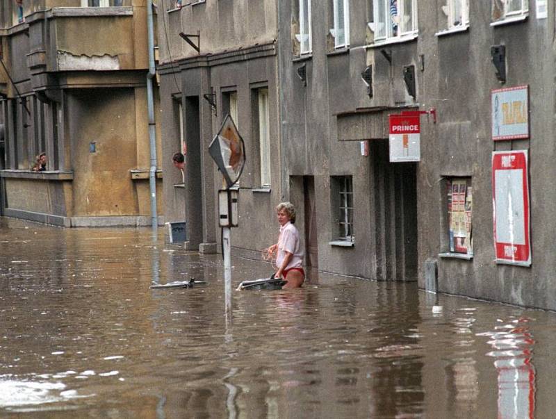 Olomouc, kpt. Nálepky, 9. července 1997 dopoledne