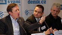 Panelové diskuze o problémech Olomouckého kraje nazvaná Deník s vámi. V olomouckém Clarion Congress Hotelu ji pořádalo vydavatelství Vltava Labe Media.