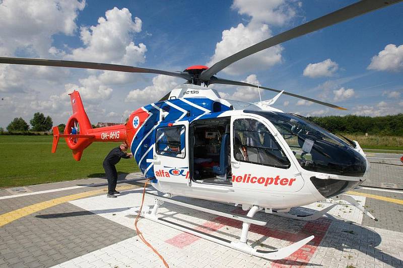 Nový vrtulník pro záchrannou službu Olomouckého kraje Eurocopter EC - 135T2+