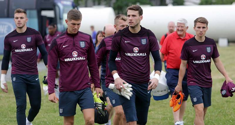 Poslední ladění na Euro U21 - anglická reprezentace v tréninkvém areálu Sigmy v Olomouci - Řepčíně