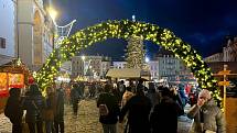 Vánoční atmosféra v centru Olomouce, 25. listopadu 2023