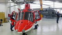Vrtulník Agusta A109K2 společnosti ATE při představení nového provozovatele letecké záchranky v Olomouci
