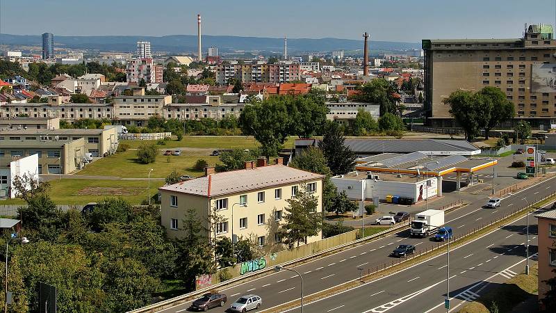 Výhled ze střechy Hotelového domu Olomouc, 11. 9. 2021