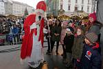 Mikulášská nadílka na Horním náměstí v Olomouci