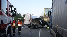 Nehoda tří vozidel na D35 u Olomouce - 22. 6. 2021