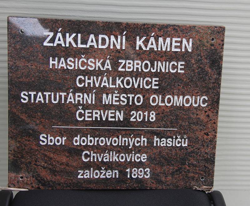 Slavnostní otevření hasičské zbrojnice ve Chválkovicích