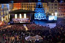 Open-air koncert na Horním náměstí v Olomouci. Ilustrační foto