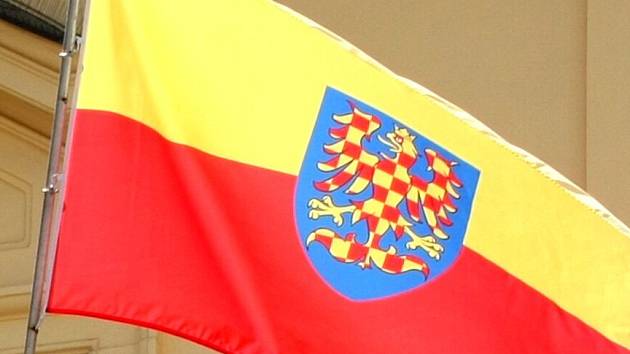 Moravská vlajka. Ilustrační foto