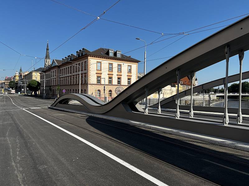 Nový most na Masarykově třídě  v Olomouci, 26. června 2022