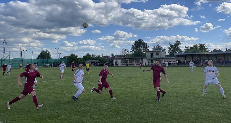 Okresní přebor: Sokol Střelice (v červeném) - FK Přáslavice