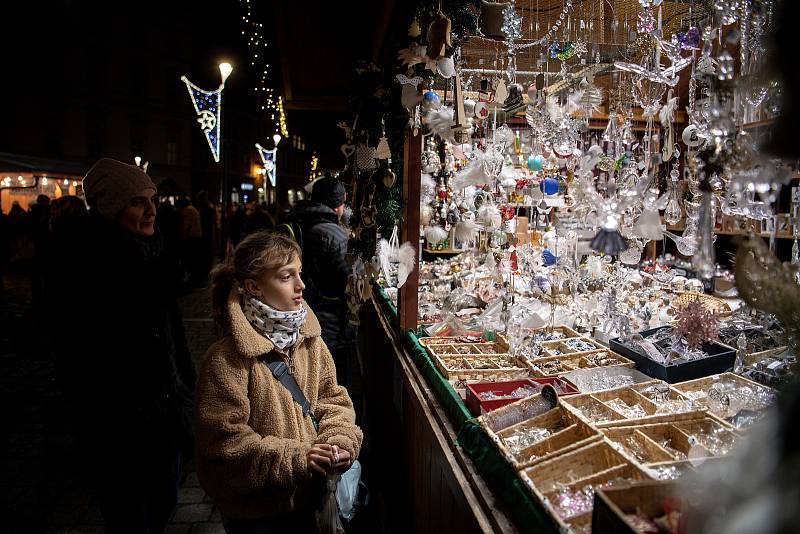 Vánoční trhy, 1. prosince 2022, Olomouc.