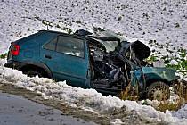 Tragická srážka vojenské tatry s felicií na Šternberské ulici