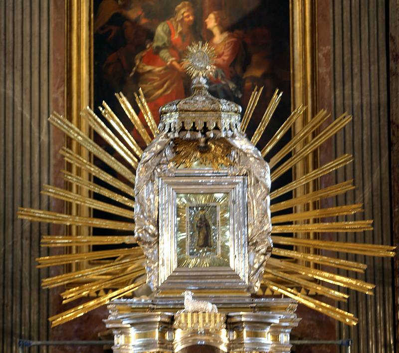 Restaurovaná bazilika Navštívení Panny Marie na Svatém Kopečku. Červen 2020