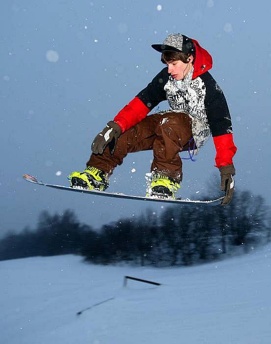 Snowboard park na sjezdovce v Domašově nad Bystřicí