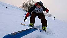 Snowboard park na sjezdovce v Domašově nad Bystřicí