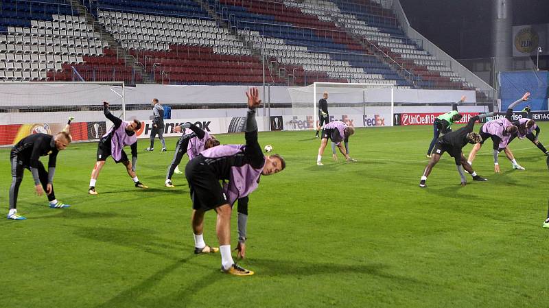 Trénink FC Kodaň na Andrově stadionu v Olomouci