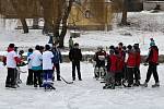 Hokejisté se na lašťanském rybníku utkali v prvním ročníku hokejových her Winter classic games.