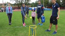 Handicap rally na atletickém stadionu v Olomouci