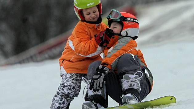 Malí snowboardisté 