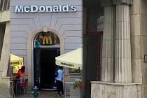 V budově bývalého kina Míra na náměstí Hrdinů v Olomouci připravuje svou provozovnu McDonald's. Ten naposledy v centru města sídlil v Salmově paláci na Horním náměstí (ve výřezu)