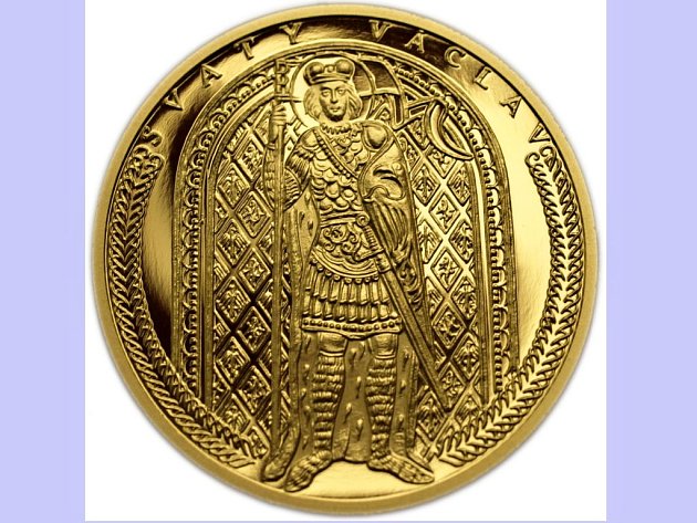 Dukát se svatým Václavem z produkce společnosti Zlaté mince – numismatika
