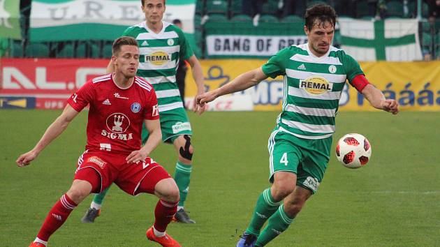 Čtvrtfinále poháru MOL Cup. Bohemians Praha 1905 - Sigma Olomouc