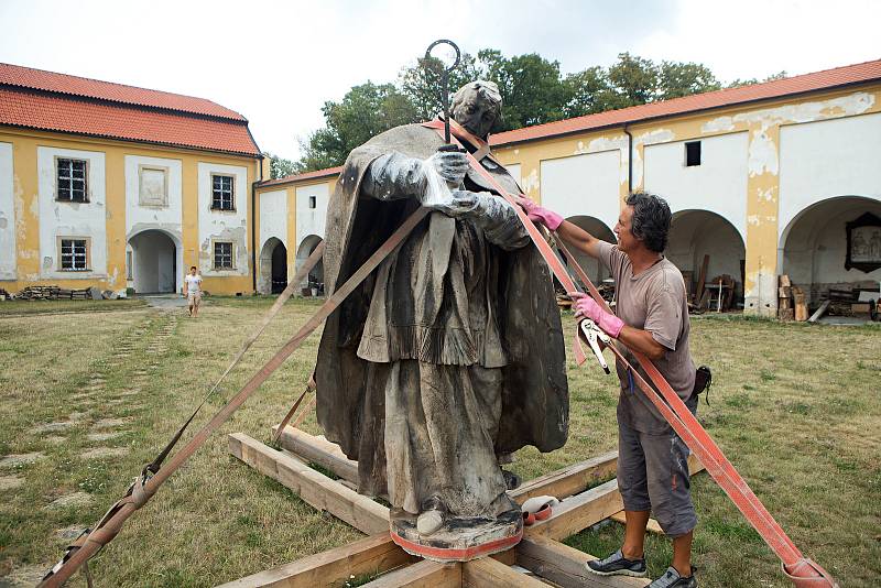 Restaurování Baziliky Navštívení Panny Marie na Svatém Kopečku.