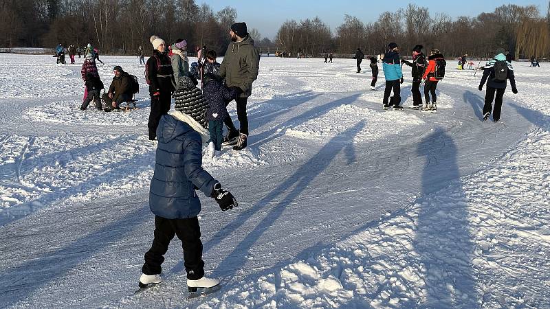 Bruslení na Poděbradech v pondělí 15. února 2021