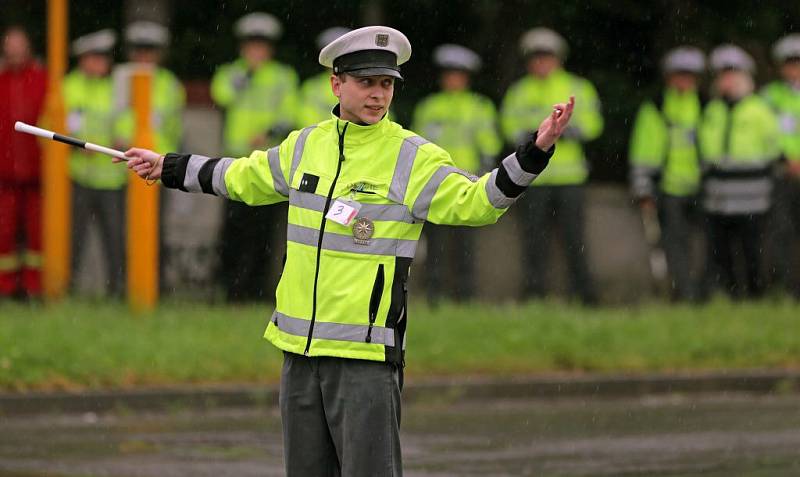 Krajské kolo soutěže dopravních policistů Regulovčík 2015 v Olomouci