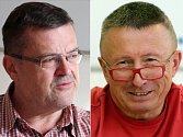 Postupující kandidáti na senátora za Olomoucko: vlevo Lumír Kantor (za KDU-ČSL), vpravo Milan Brázdil (ANO)