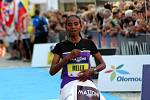 Olomoucký půlmaraton 2012: Vítězka Yebergual Meleseová z Etiopie.