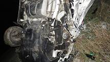 Nehoda Citroënu Jumper u Ujezdu u Uničova