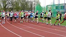 Start Hanáckého půlmaratonu na atletické ráze Lokomotivy Olomouc